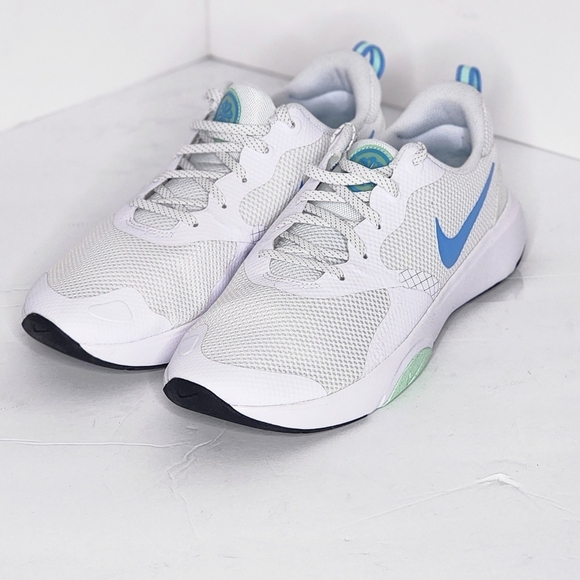 Nike City REP TR White University Blue Women Cross Training Sneakers Size 11 - Picture 6 of 12